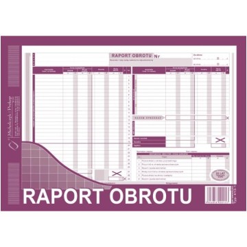 Druk- Raport obrotu A4 samokopia MIPRO