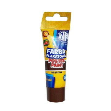 Farba plakatowa ASTRA w tubie 30ml brązowa