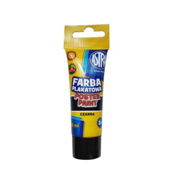 Farba plakatowa ASTRA w tubie 30ml czarna