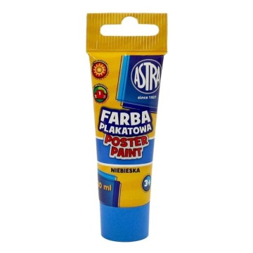 Farba plakatowa ASTRA w tubie 30ml niebieska