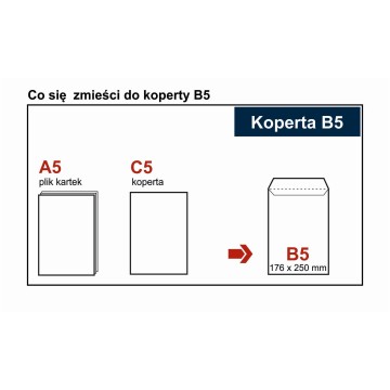 Koperty B5 HK biała [500]