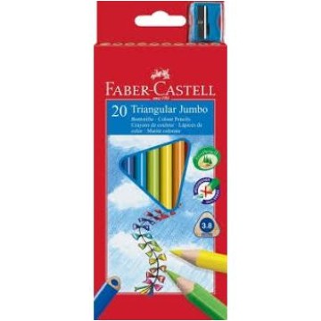 Kredki ołówkowe FABER-CASTELL Jumbo 20 kolorów