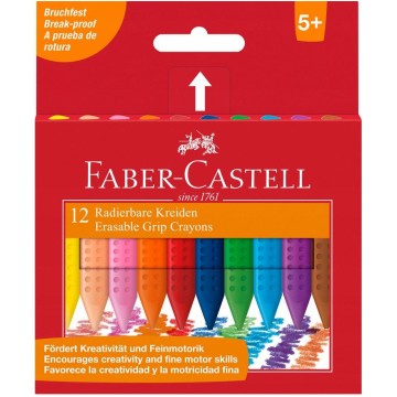 Kredki świecowe FABER CASTELL GRIP [12]