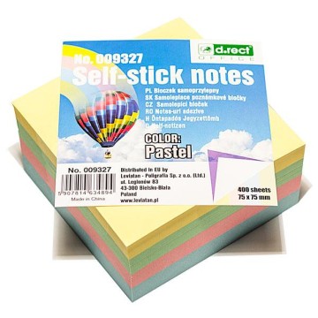 Notes samop. D.RECT 76/76 400k. PASTEL MIX