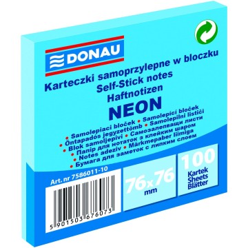 Notes samop. DONAU 76/76 100k. NEON niebieski