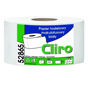 Papier toalet. JUMBO CLIRO 135m biały [12]