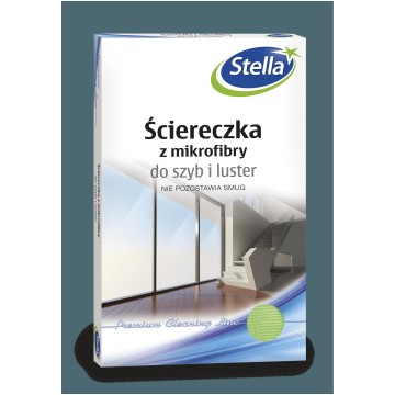 Ściereczka STELLA z mikrofibry do szyb