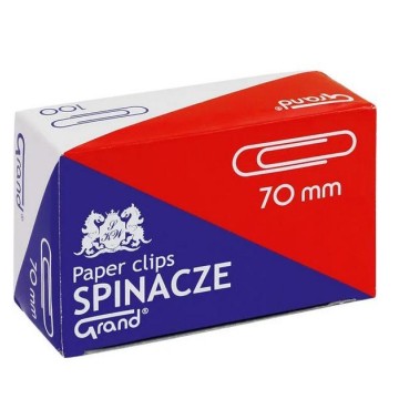 Spinacze okrągłe 70mm GRAND [50] srebrne