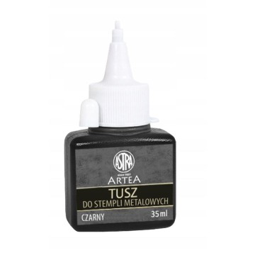 Tusz do stempli metalowych ASTRA 35ml czarny